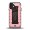 mental health first back phone cover | glass case for iphone 16