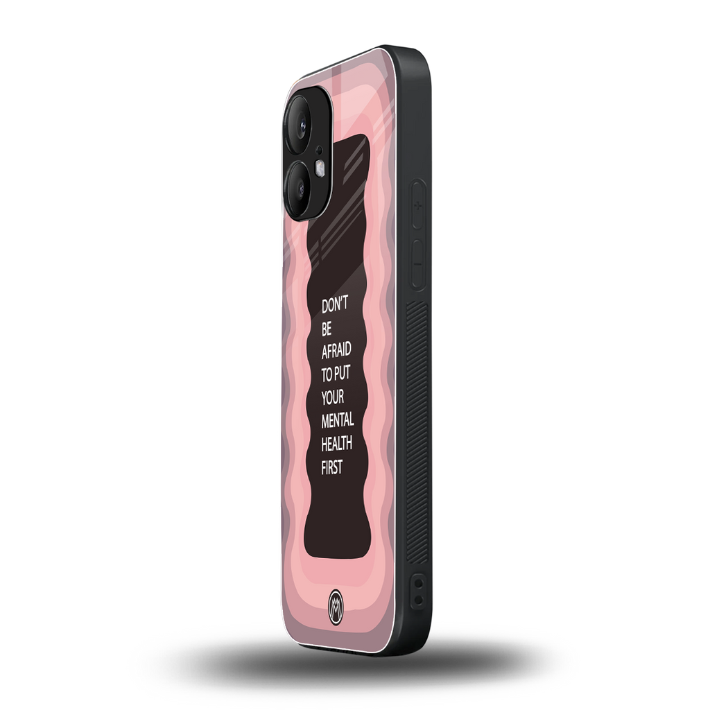mental health first back phone cover | glass case for nothing phone 2