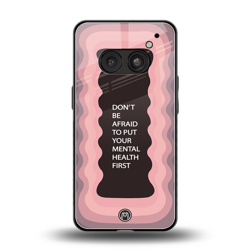 mental health first back phone cover | glass case for nothing phone 2a