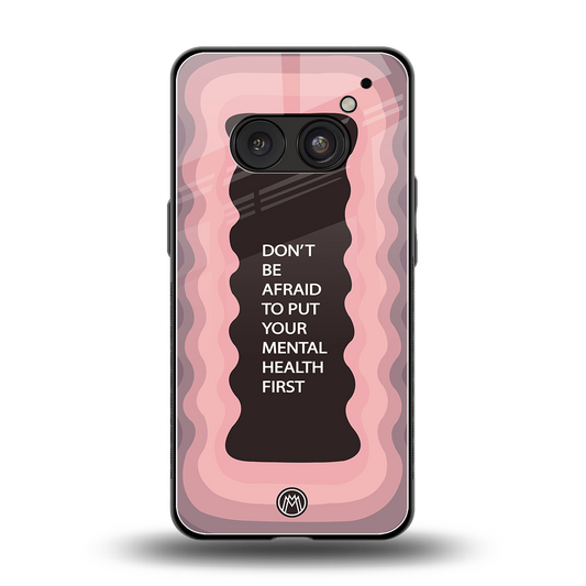 mental health first back phone cover | glass case for nothing phone 2a