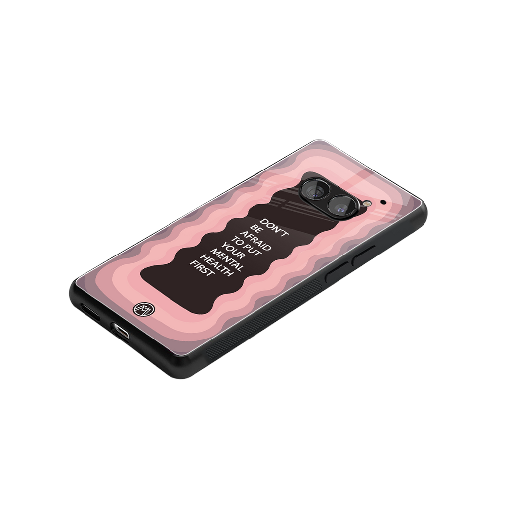 mental health first back phone cover | glass case for nothing phone 2a