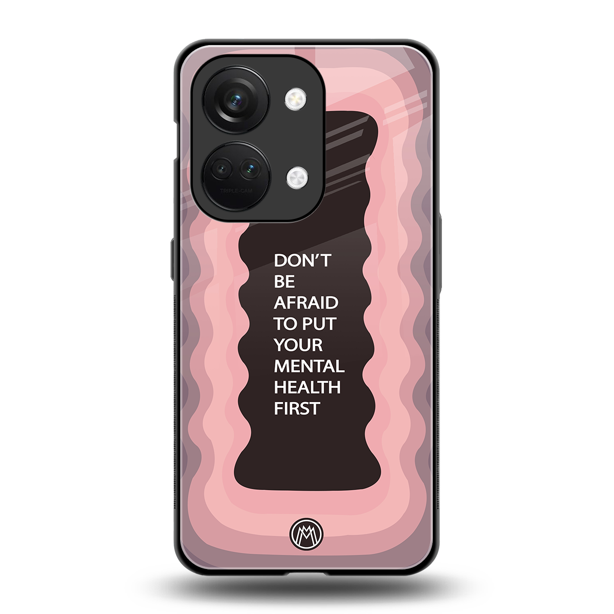 mental health first back phone cover | glass case for oneplus nord 3