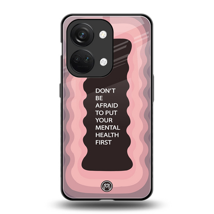 mental health first back phone cover | glass case for oneplus nord 3