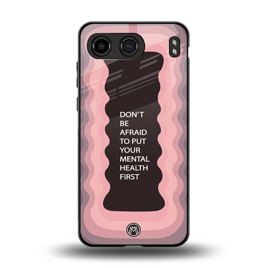 mental health first back phone cover | glass case for oneplus nord 4