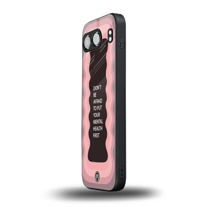 mental health first back phone cover | glass case for oneplus nord 4