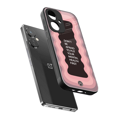 mental health first back phone cover | glass case for oneplus nord ce 3