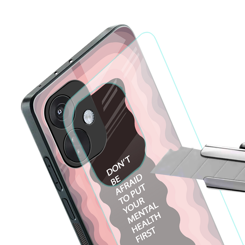 mental health first back phone cover | glass case for oneplus nord ce 3