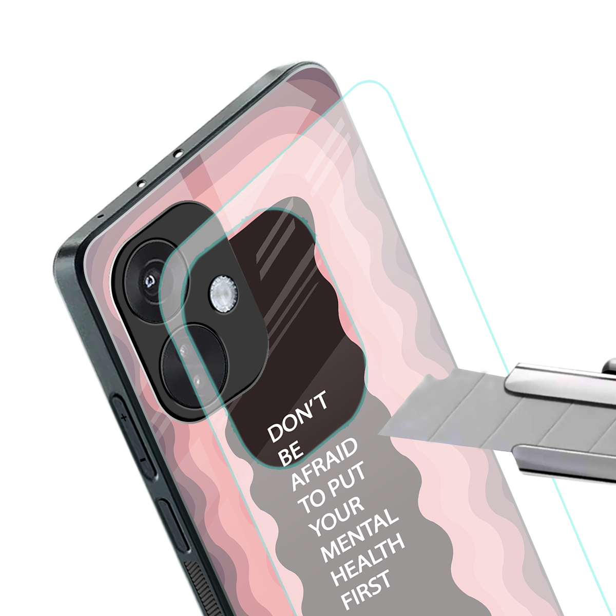 mental health first back phone cover | glass case for oneplus nord ce 3