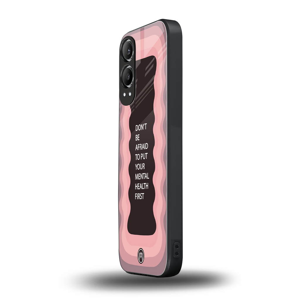 mental health first back phone cover | glass case for oneplus nord ce 4 lite