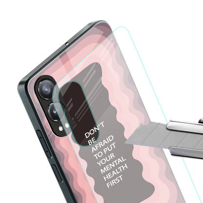 mental health first back phone cover | glass case for oneplus nord ce 4 lite