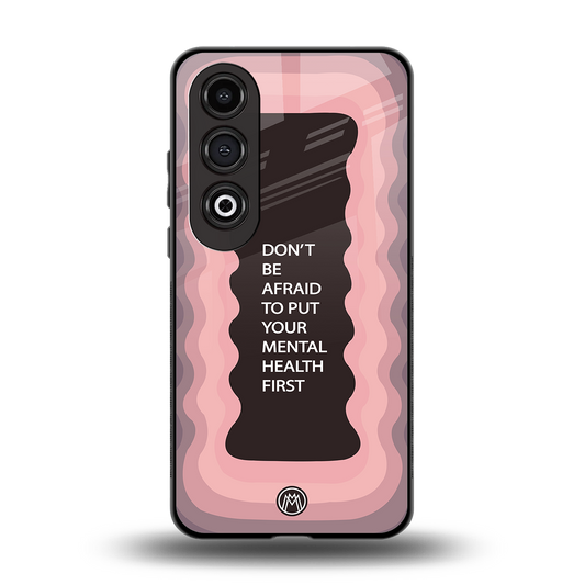 mental health first back phone cover | glass case for oneplus nord ce 4