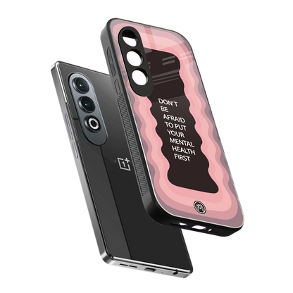 mental health first back phone cover | glass case for oneplus nord ce 4