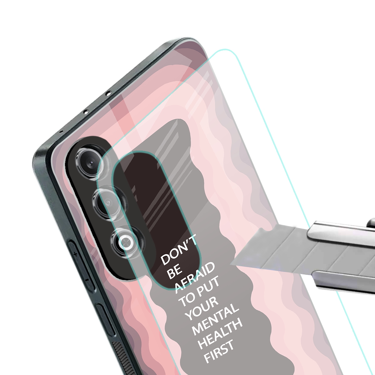 mental health first back phone cover | glass case for oneplus nord ce 4