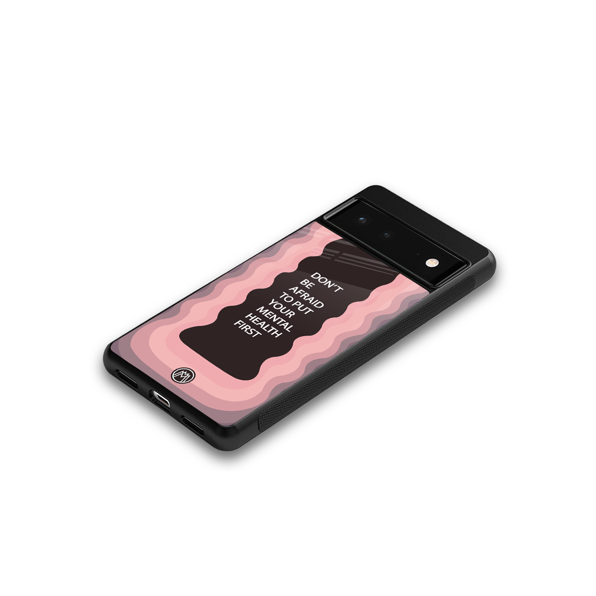 mental health first back phone cover | glass case for google pixel 6