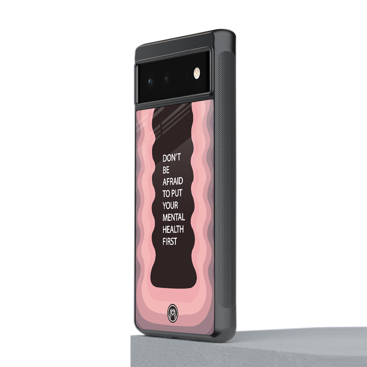 mental health first back phone cover | glass case for google pixel 6