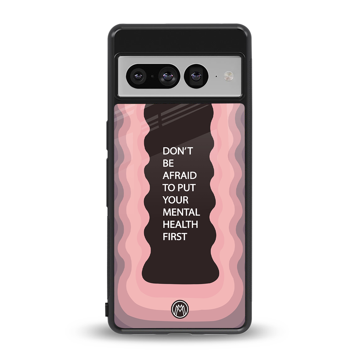 mental health first back phone cover | glass case for google pixel 7 pro