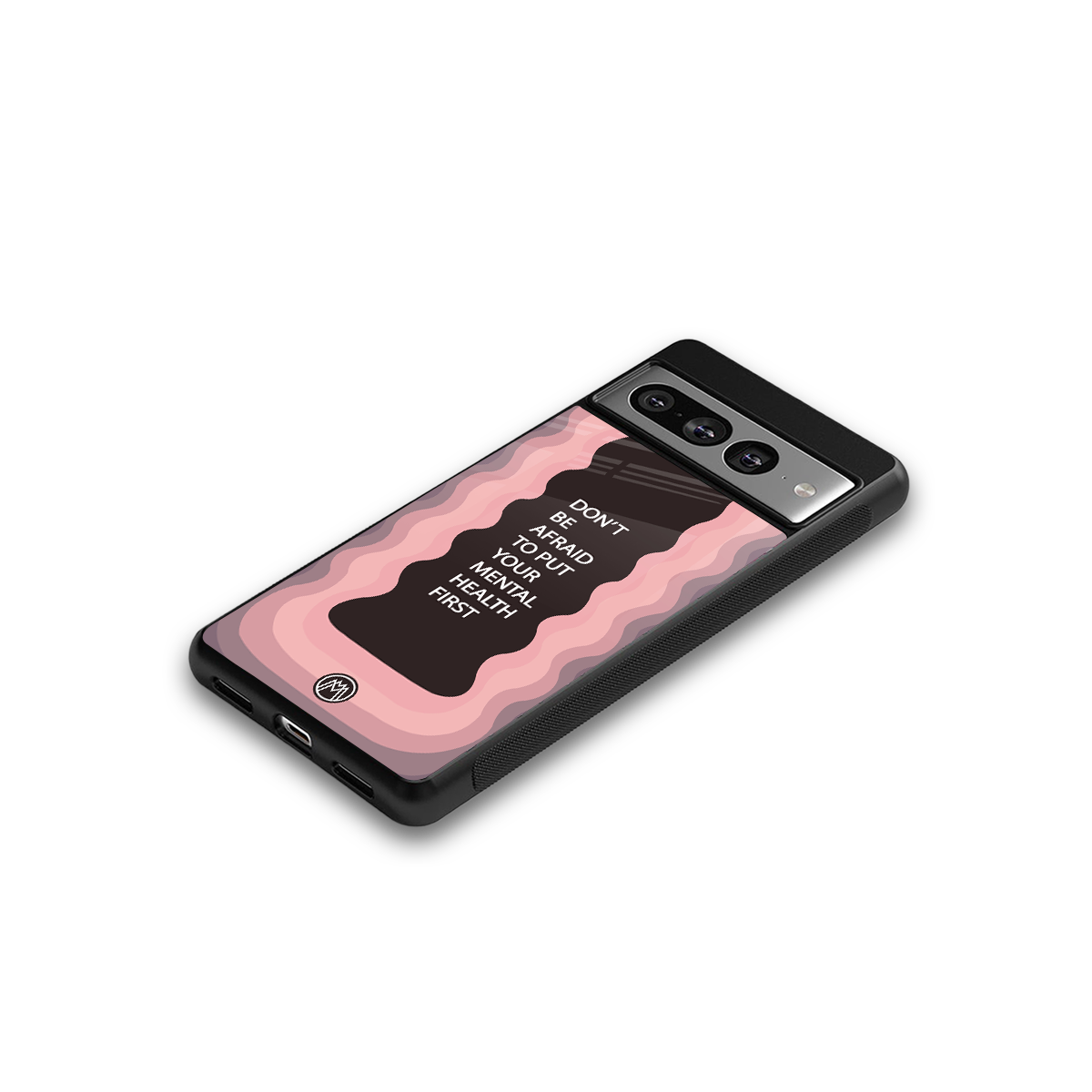 mental health first back phone cover | glass case for google pixel 7 pro