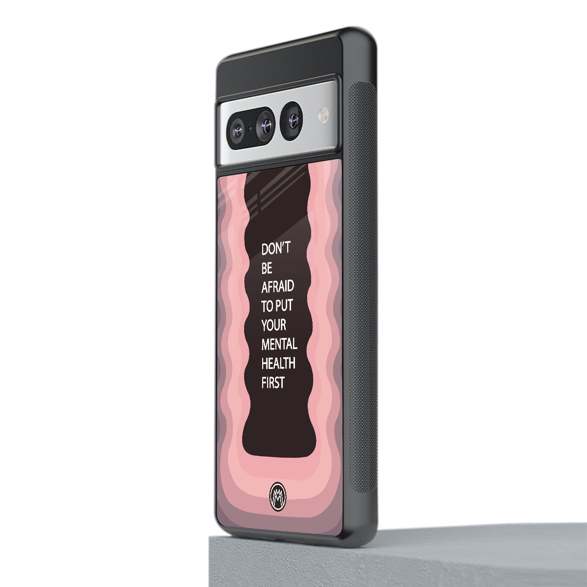 mental health first back phone cover | glass case for google pixel 7 pro