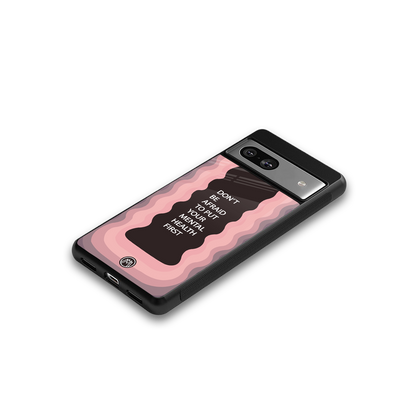 mental health first back phone cover | glass case for Google Pixel 7A