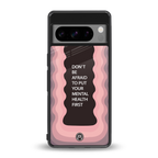 mental health first back phone cover | glass case for google pixel 8 pro