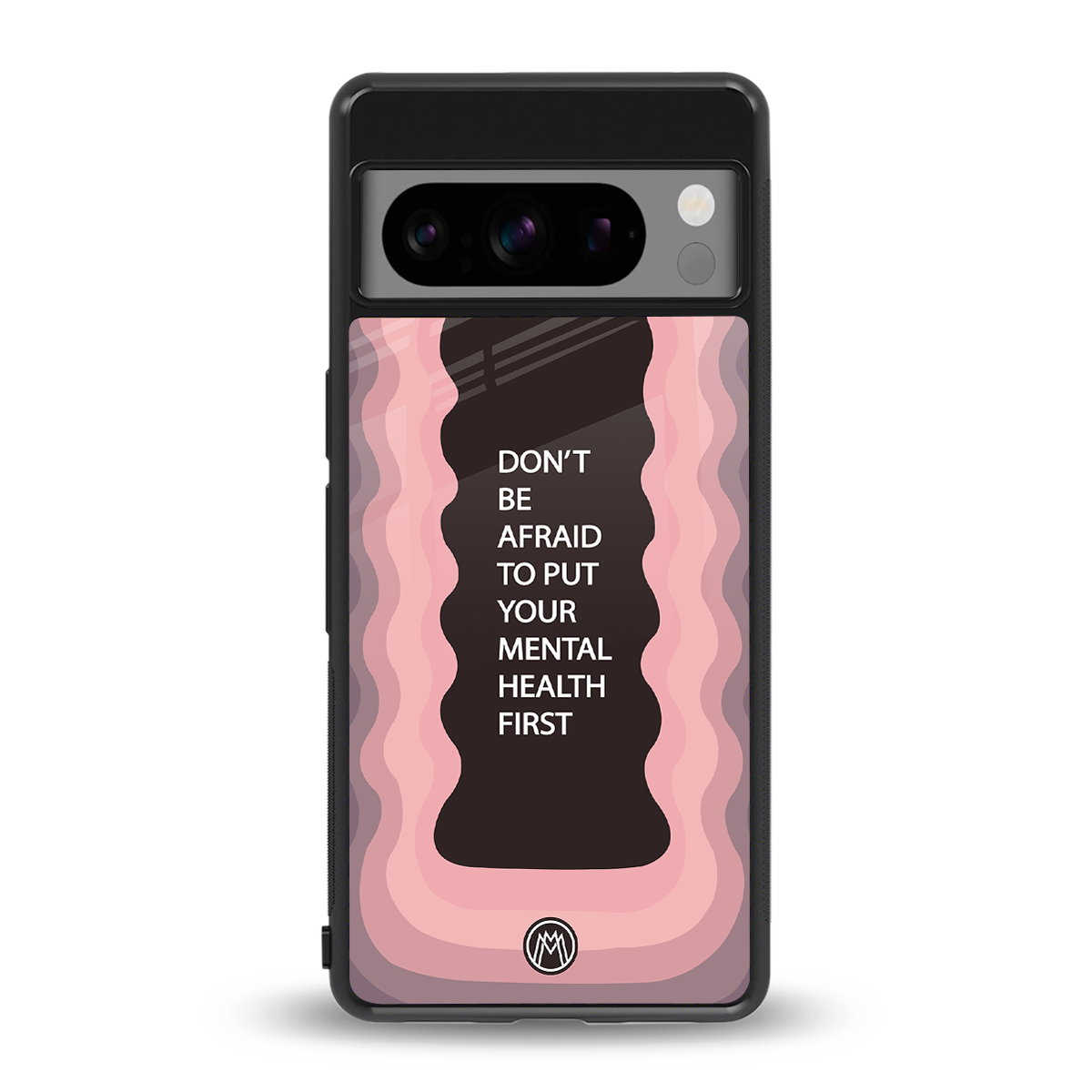 mental health first back phone cover | glass case for google pixel 8 pro