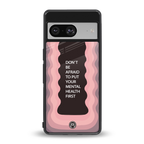 mental health first back phone cover | glass case for Google Pixel 8