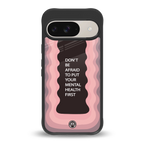 mental health first back phone cover | glass case for google pixel 9