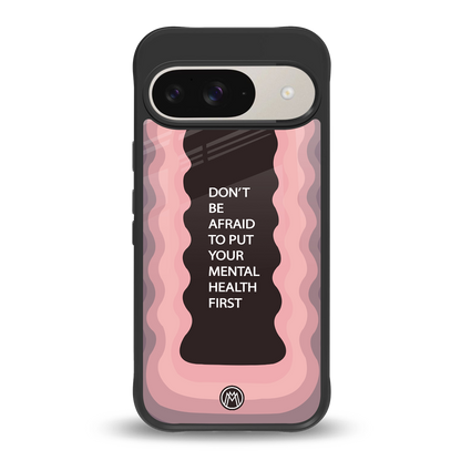 mental health first back phone cover | glass case for google pixel 9