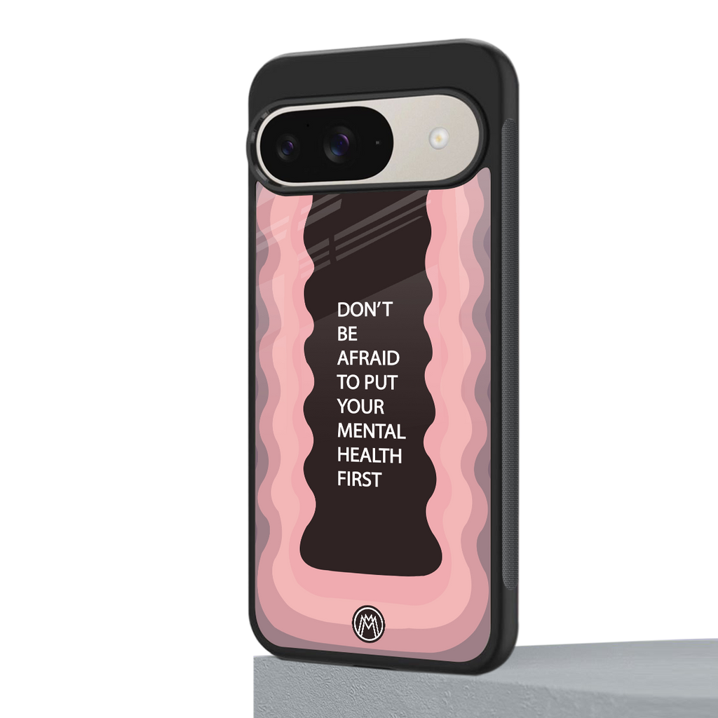 mental health first back phone cover | glass case for google pixel 9