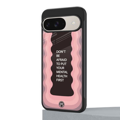 mental health first back phone cover | glass case for google pixel 9