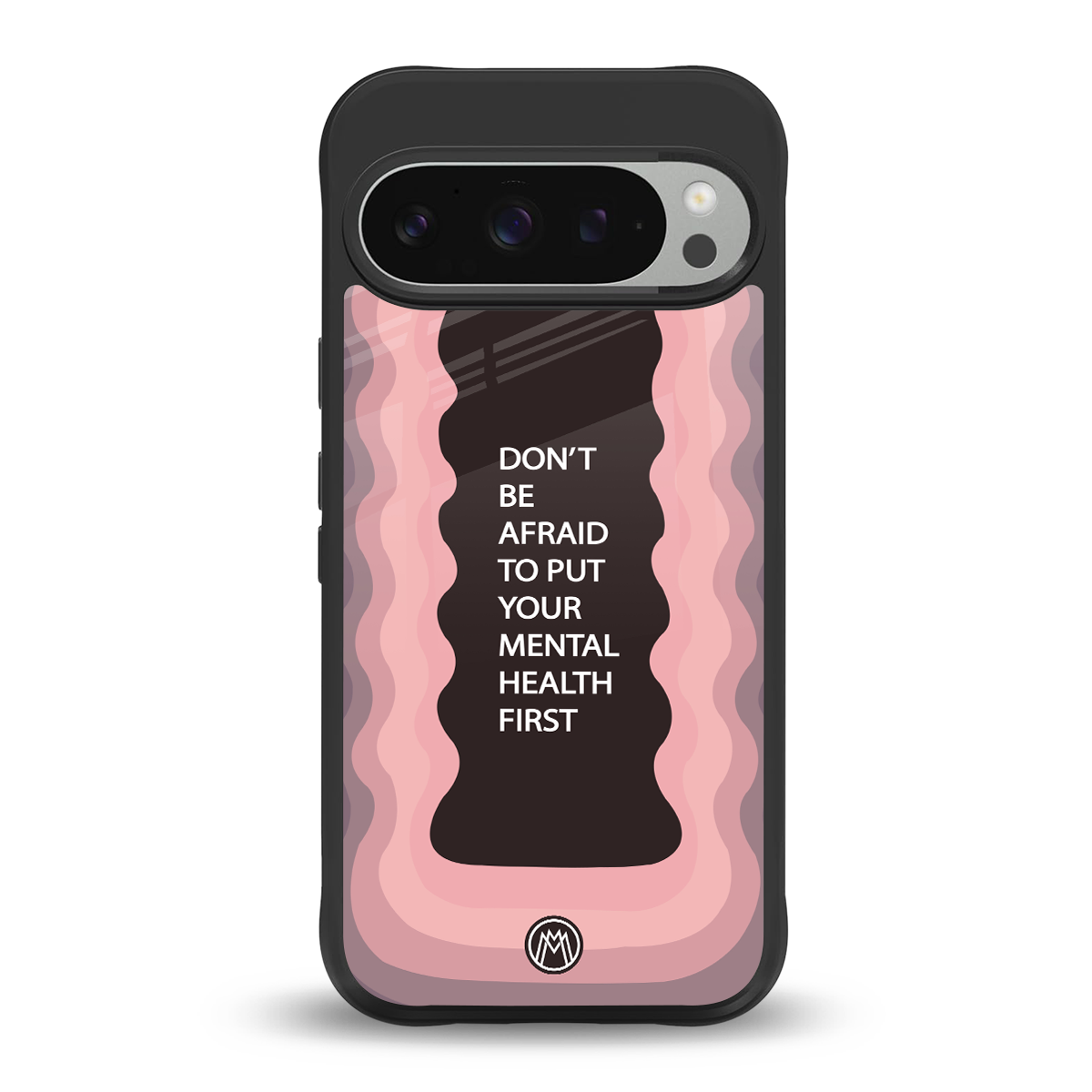 mental health first back phone cover | glass case for google pixel 9 pro xl
