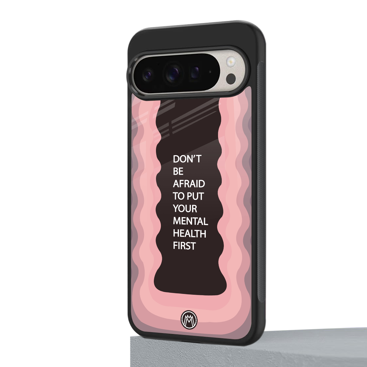 mental health first back phone cover | glass case for google pixel 9 pro xl