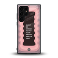 mental health first back phone cover | glass case for samsung galaxy s23 ultra