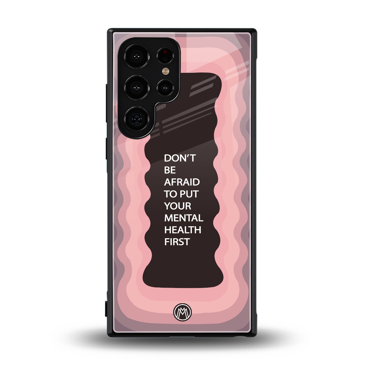 mental health first back phone cover | glass case for samsung galaxy s23 ultra
