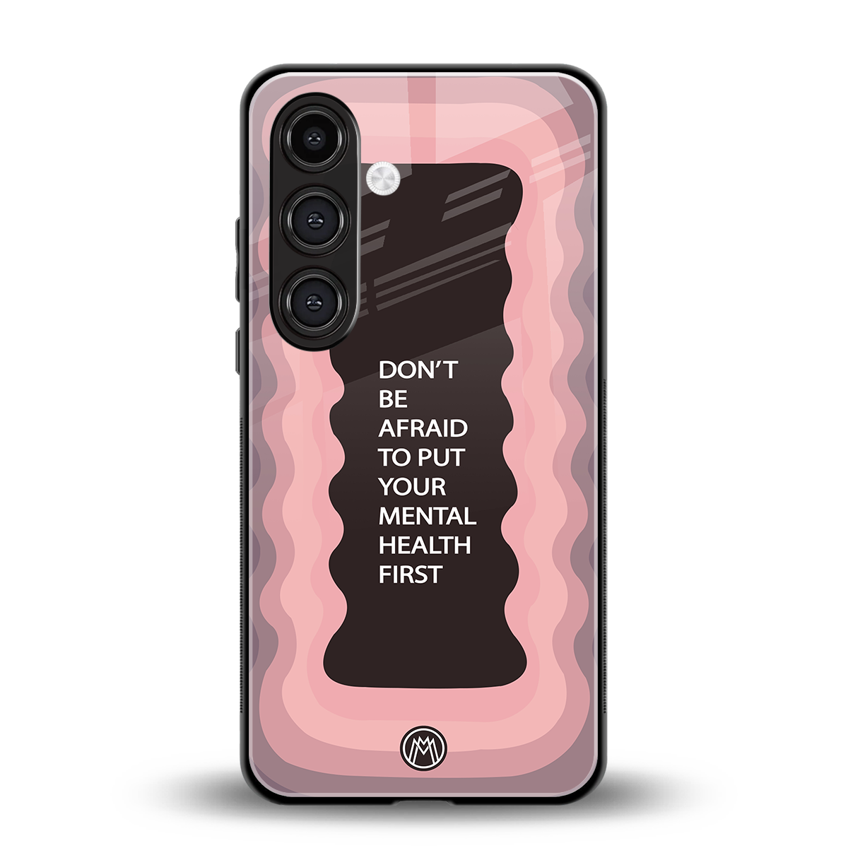 mental health first back phone cover | glass case for samsung galaxy s24 fe