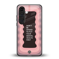 mental health first back phone cover | glass case for samsung galaxy s23 plus