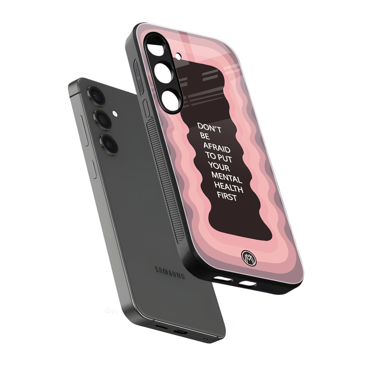 mental health first back phone cover | glass case for samsung galaxy s23 plus