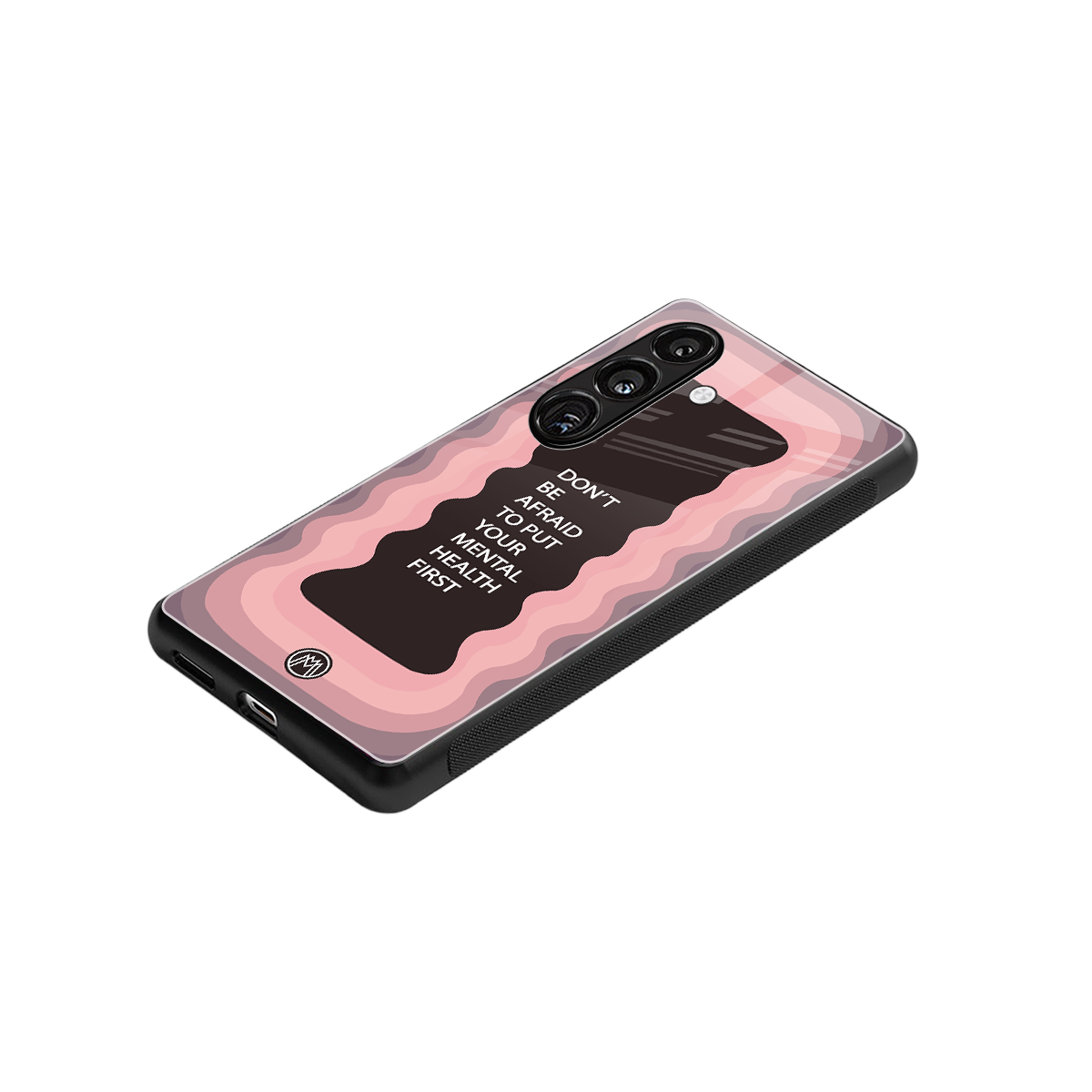 mental health first back phone cover | glass case for samsung galaxy s23 plus