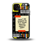 mental health back phone cover | glass case for iphone 14 plus