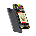 mental health back phone cover | glass case for iphone 15 plus