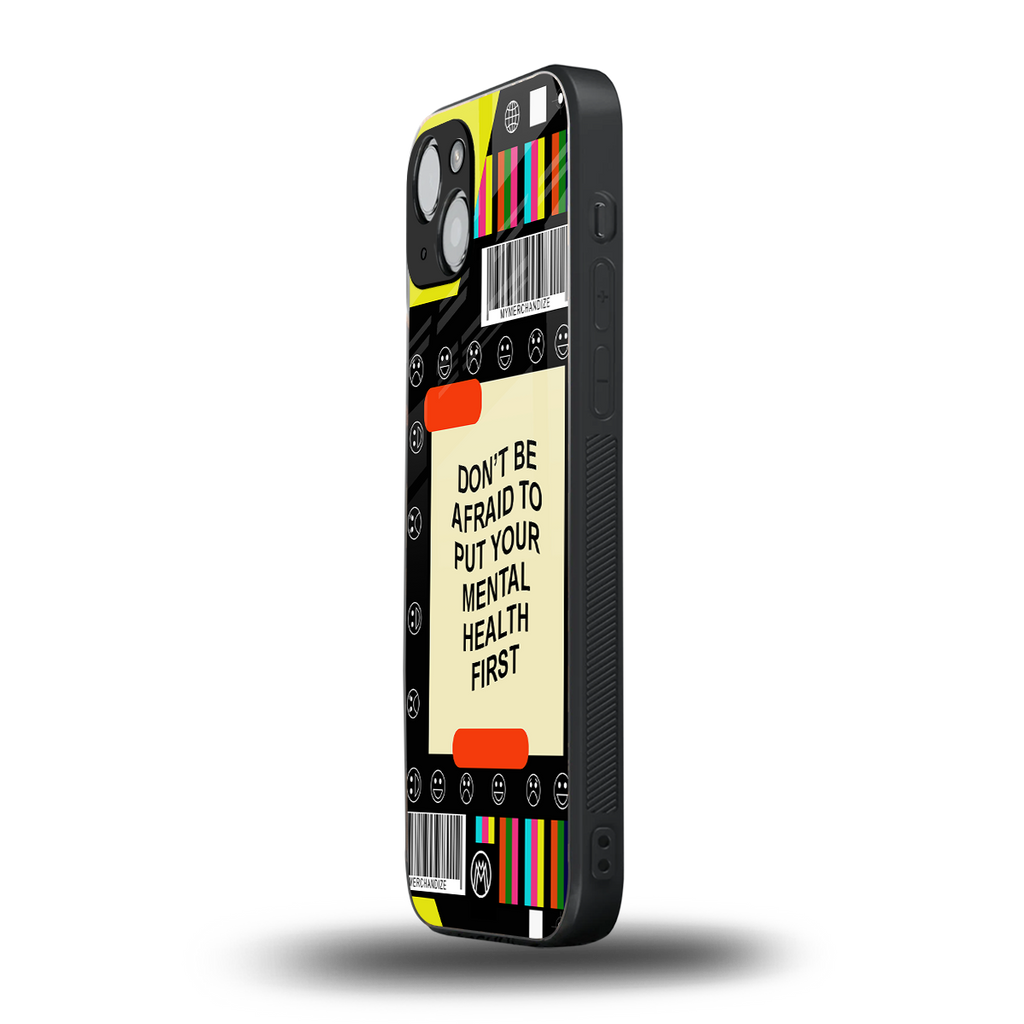 mental health back phone cover | glass case for iphone 14