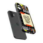 mental health back phone cover | glass case for iphone 16 plus