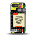 mental health back phone cover | glass case for iphone 16e