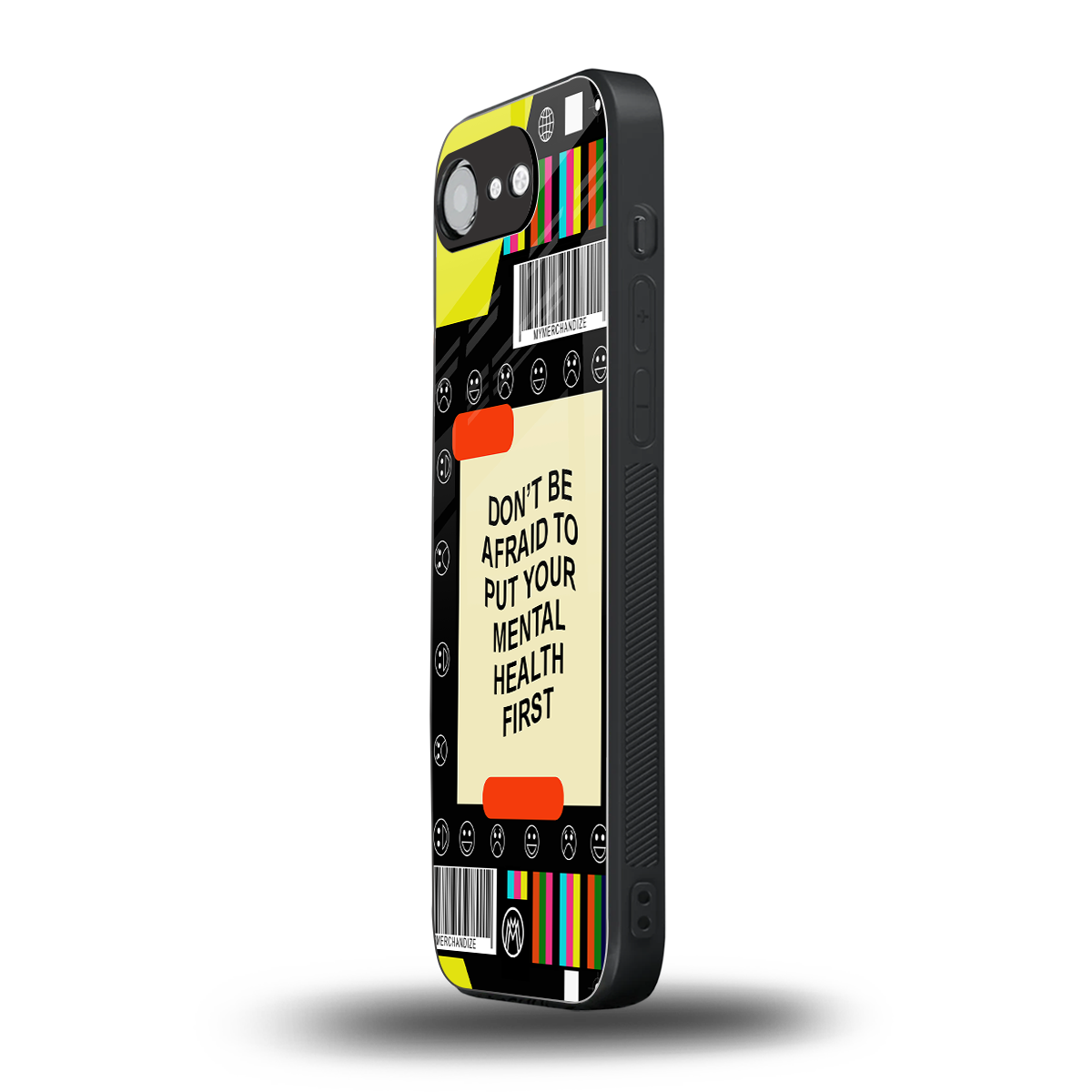 mental health back phone cover | glass case for iphone 16e