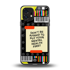 mental health back phone cover | glass case for nothing phone 1