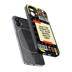 mental health back phone cover | glass case for nothing phone 2