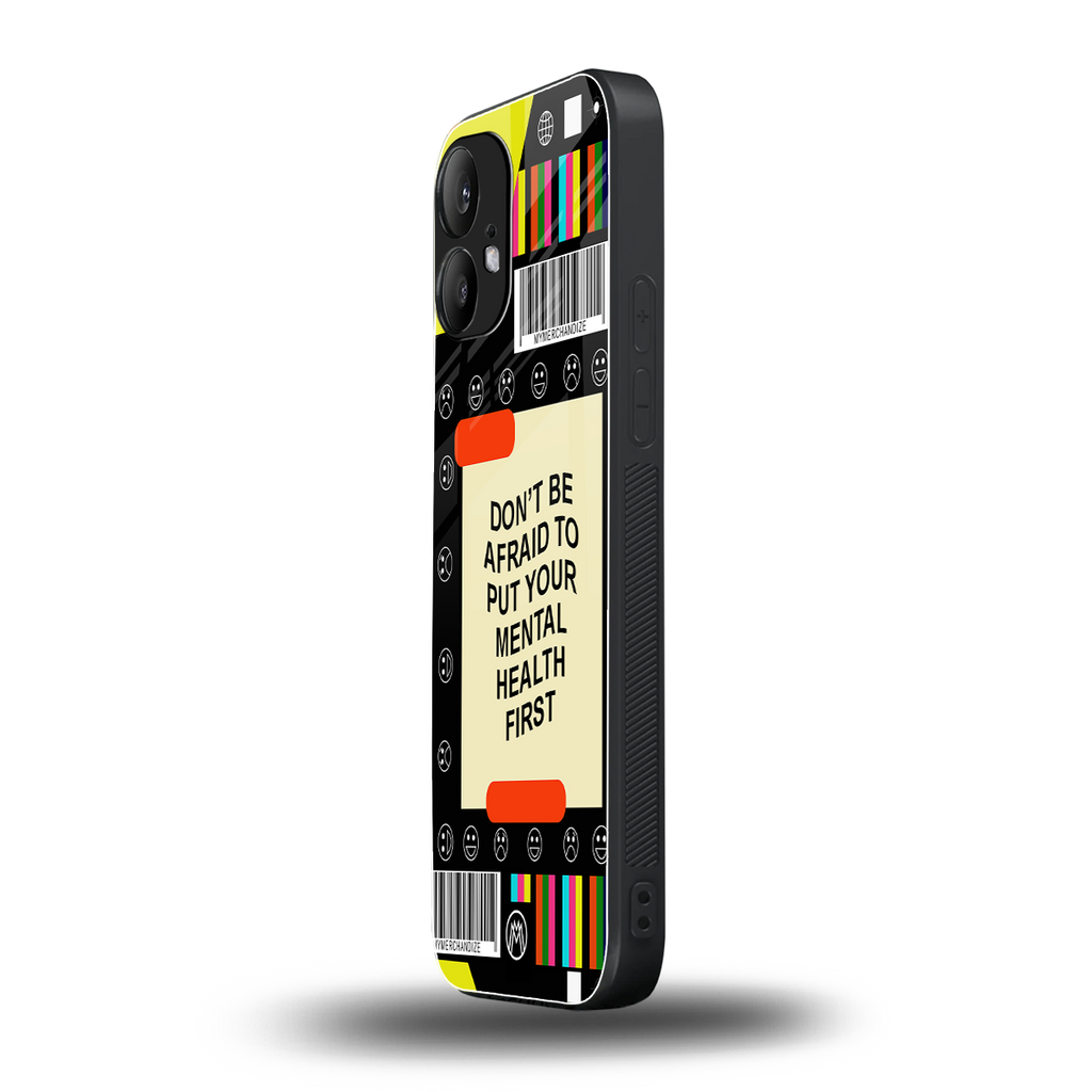 mental health back phone cover | glass case for nothing phone 2