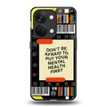 mental health back phone cover | glass case for oneplus nord 3