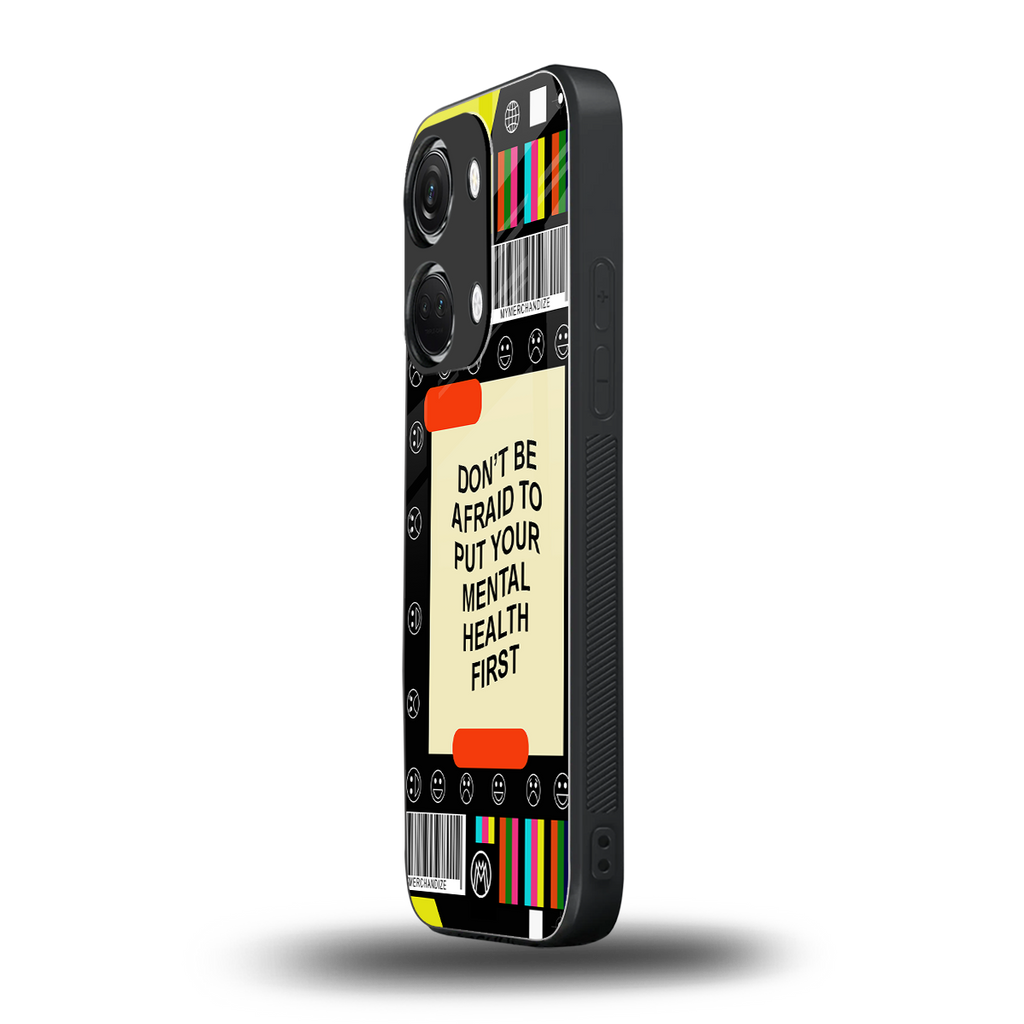 mental health back phone cover | glass case for oneplus nord 3