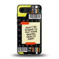 mental health back phone cover | glass case for oneplus nord 4